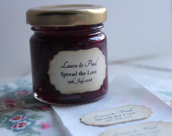 ADHESIVE LABELS with Personalised Text-Labels-Stickers-Jam Jars-Favors-Vintage Style-Favour-Wedding