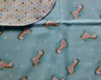 Flannel Giraffe Receiving Blanket - Receiving Blanket - Swaddling Blanket