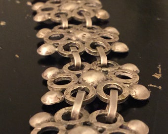 Unusual Vintage Silver 925 Bracelet, Handmade Silver Bracelet.