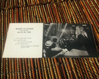 Presidential Campaign Pamphlet Folder Eugene McCarthy 1967