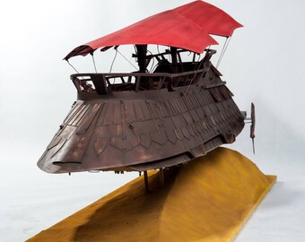Star Wars Model Khetanna Jabba's sail barge, papermodel, handmade