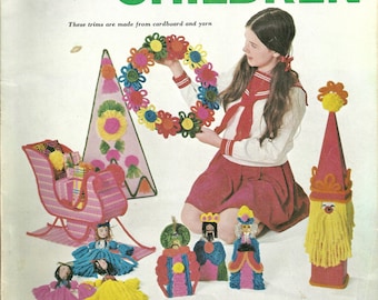 Woman's Day Christmas Ideas for Children, Woman's Day Magazine 1969, Christmas Crafts for Children, Christmas Decorations and Gift Crafts