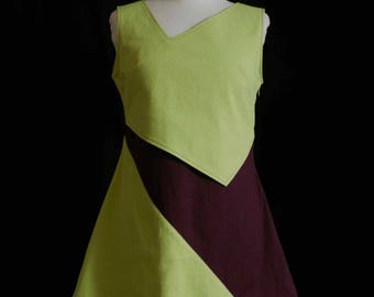 Asymmetrical tunic dress.