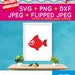 Cute Goldfish - Sea Animals - Svg, Png, Jpg, Jpeg, Cut Crafting svg file, Cricut svg, Cameo, SVG Cutting Silhouette, nursery, baby, fish