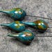 Nevis - Handmade Lampwork Glass HeadPins - SRA Elasia MTO - Choose Shape and Finish!