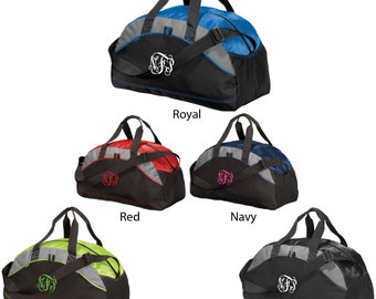 Embroidered Monogram Duffle Bag, Monogram Duffle Bag, Embroidered Duffle Bag, Duffle Bag