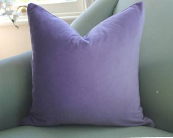 Lavender Velvet Pillow Cover