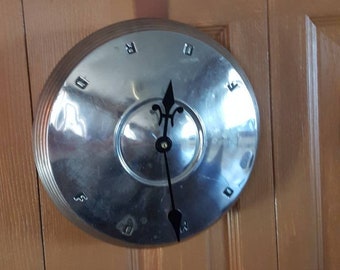 Vintage Ford Hubcap Clock