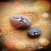 Killer Whales Painted Pebbles - Set of 2 Hand Painted Orca Whale Art Totem Decoration Stone - MADE TO ORDER