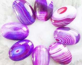 Sterling Silver Purple Onyx Agate Oval Pendant Necklace - Sterling Silver 18" Chain - Natural Stone Necklace - Agate - Bridesmaids Gift -