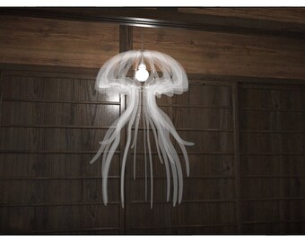 Lamp Jellyfish Chrysaora - cutting file Lamp pendant light, wood lamp, pendant lighting, floor lamp, ceiling, Lighting Fixture, Chandelier