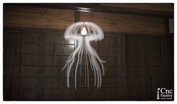 Lamp Jellyfish Chrysaora cutting file Lamp pendant light Lamp Jellyfish Chrysaora cutting file Lamp pendant light