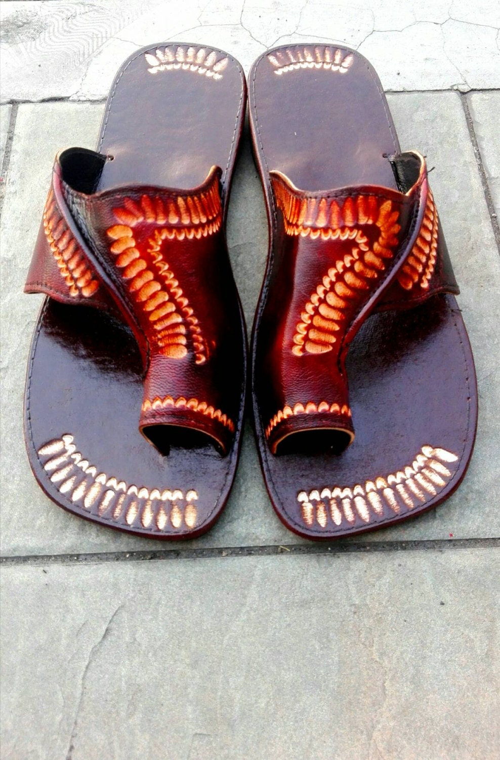 Leather Slippers Sandals Handmade In Jamaica