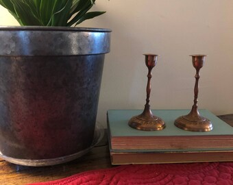 Vintage Brass Candlestick Holders