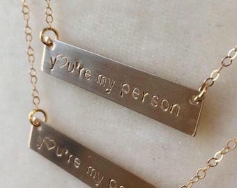 Greys Anatomy Gifts For Bestfriends, Youre My Person Necklace, Friendship Necklace for 1234567, Greys Anatomy Friend Necklace, BFF Necklace