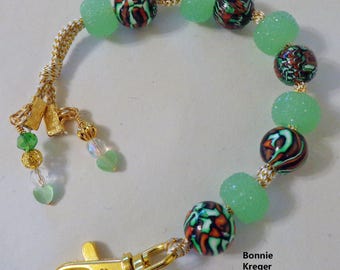Golf Stroke Counter with Handmade Beads
