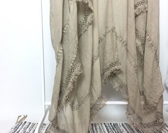 Kimono, cotton fringe kimono, ladies kimono, boho kimono, duster kimono
