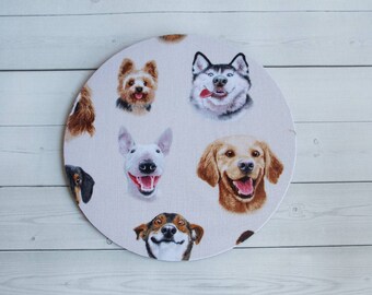 dogs mousepad / Mouse Pad / Mat round or rectangle - dog mousepad dogs mouse pad - dog selfies