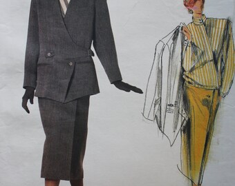 Issey Miyake Vogue Designer Individualist Skirt Suit Pattern in Size 14