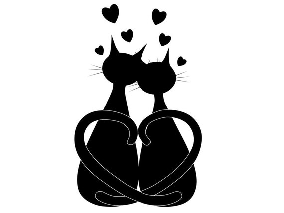 Download Cat clipart love clipart black cat clipart vector cat