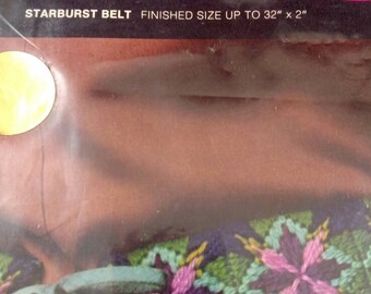 Avon Starburst Belt Vintage Crewel Needlework Kit New Original Unopened Package