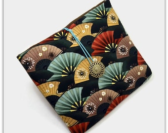 Tablet Case, iPad Mini Cover, Asian, Fans, Kindle Fire 7 Sleeve, 7 inch Tablet Sleeve, Cozy, Handmade, FOAM Padding, 7 inch, Holiday Gift,