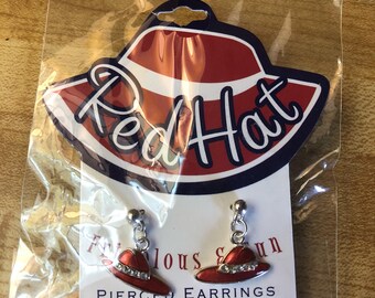 Vintage Red Hat Society Earrings