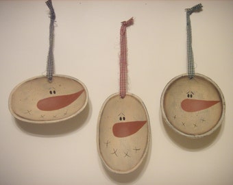 Primitive wall art, 3 vintage plaques, wall art, 3 wall hangings, primitive wall decor, vintage wall art, 3 primitive plaques, primitive art