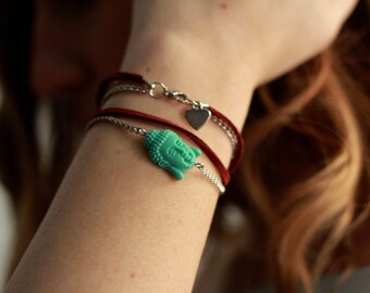 Bracelet has several rows "leluckybouddha"