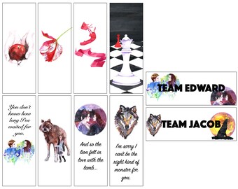 Twilight Inspired Bookmarks