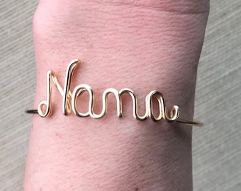 Nana Gift, Nana, Nana Bracelet- Dainty "Nana" bracelet. Nana Gift. Nana Bracelet. Nana Jewelry.Nona Mothers day gift