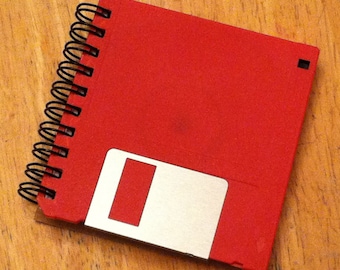 Red 3.5" Floppy Disk Notebook