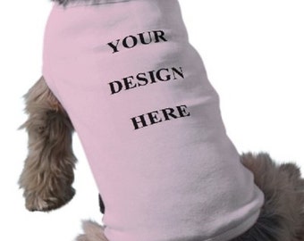 Dog T-Shirt - Custom Tee Shirt - Pink