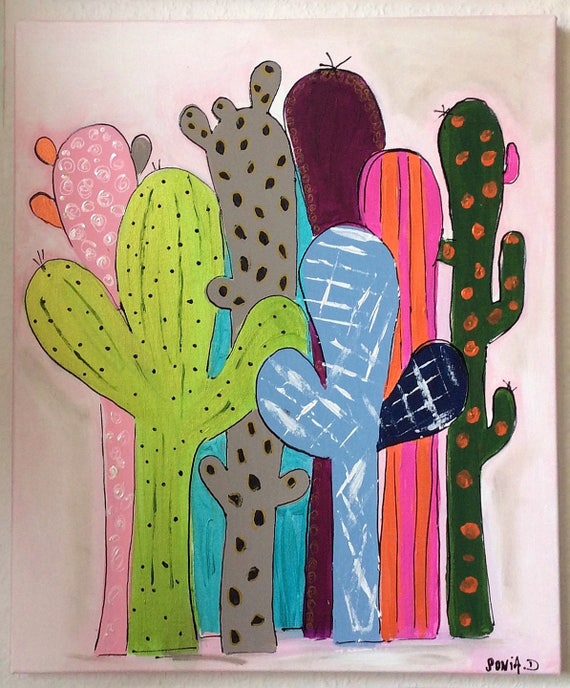 RÃ©sultat de recherche d'images pour "tableau peinture cactus connue"