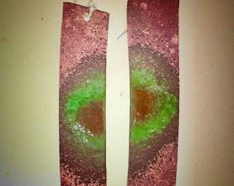 EnamelArt vitreous enamel earrings