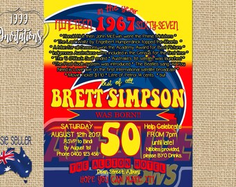 Printable Adelaide Crows Invitation - Crows Invite - AFL Party - Australian Rules Football - Footy Theme Party - Surprise Party - 30th