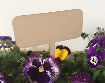 Wooden garden markers, plant markers, D IY garden sign, gardening accessory, herb label, urban jungle, herb marker, wooden topper