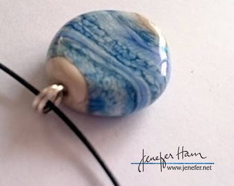 SeaScape! Beautiful glass necklace made Jenefer Ham