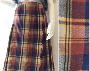 Don Sophisticates Plaid Pleated Skirt