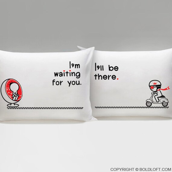 Long Distance Relationship Pillow CoversBoldLoft Love is on