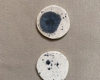 Ceramic Moon Brooch, Handmade Ceramic Brooch, Ceramic Jewelry, Ceramic Accessories, Handmade Clay Brooch, Brooches