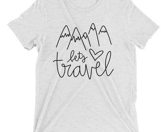 let's travel t shirt