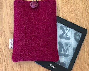Harris Tweed Kindle cover - Kindle paperwhite case - e-reader cover - Wool Anniversary - Kindle sleeve - Mother’s Day gift