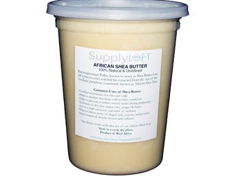 32 oz (2 lb) Unrefined Shea Butter - UNSCENTED