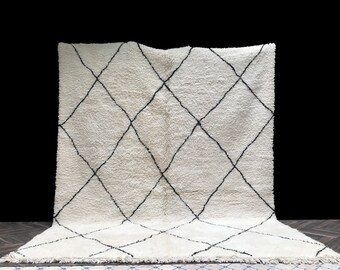 Gorgeous Beni Ourain rug 10x13, Moroccan Rug, Berber Rug, Pastel Rug, Minimalist Rug, Boho Rug, Kitchen Rug, Bathroom Rug, Neutral Rug, Boho