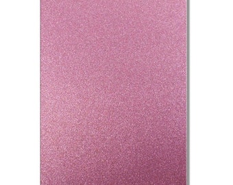 2 x A4 sheets of Premium Dovecraft Princess Pink Glitter Card 220 gsm