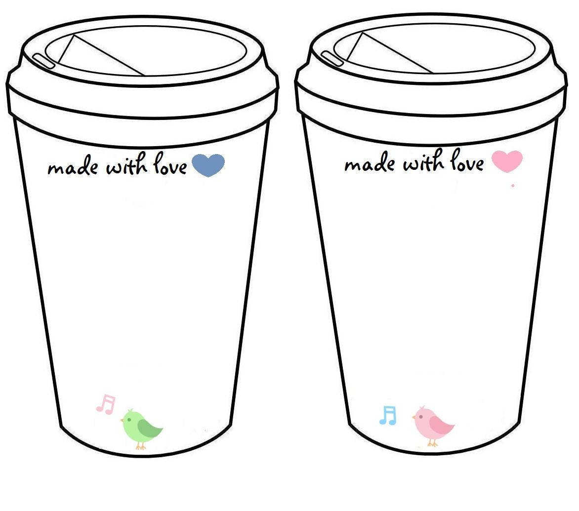 PRINTABLE Cup Cozy Display Inserts - Digital PDF - Coffee sleeve insert  cards tags and labels. Packaging templates for handmade cup holders