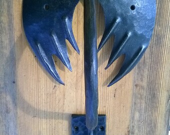 door knocker dragon forged hand made forged