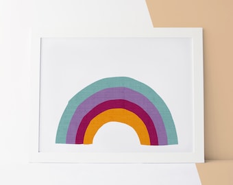 Nursery Decor Wall Art, Wall Art Nursery Decor, Nursery Decor Rainbow, Rainbow Print, Decor Rainbow, Nursery Rainbow, Wall Art Nursery, Art