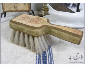 Français antique brosse textile - décoration de maison de pays